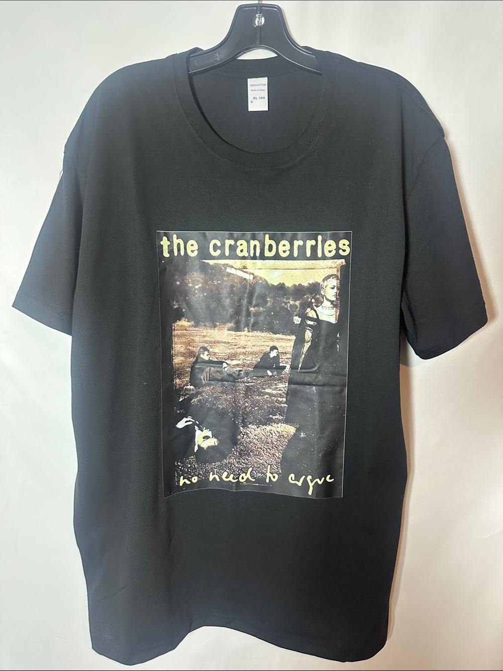 Source Unknown The Cranberries Black Graphic Tee with Yellow Accents